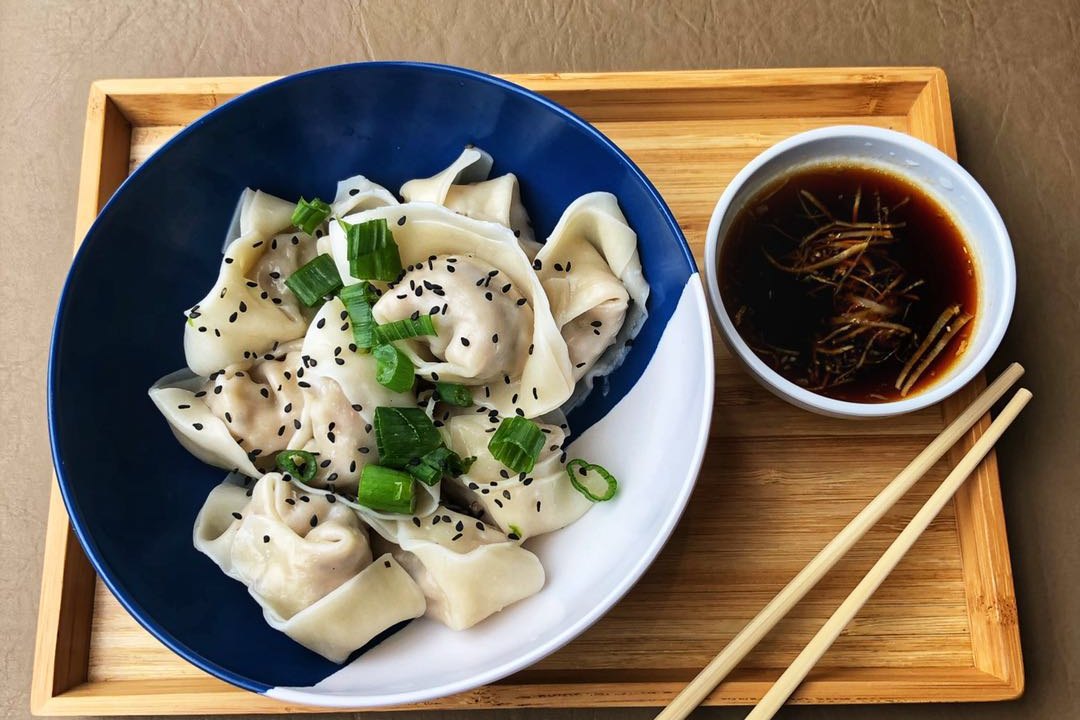 Shrimp, Pork & Chive Dumplings by The Daily Dumpling Wonton Co.